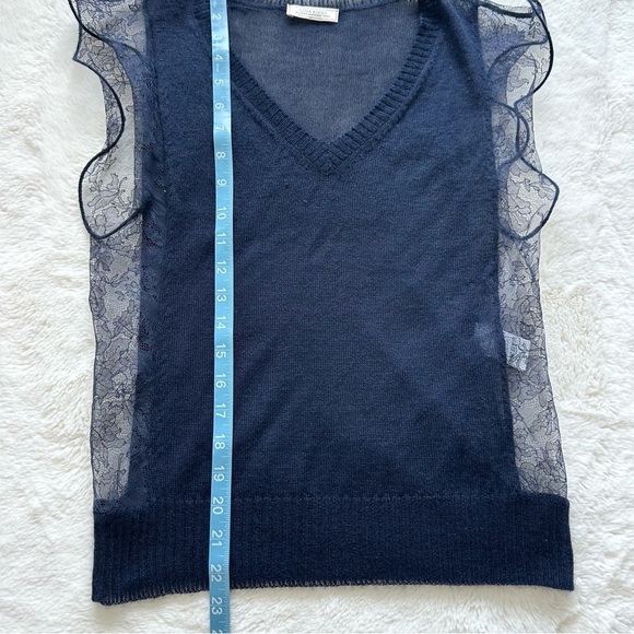 Nina Ricci women cashmere top with laces size M Authentic - Picture 7 of 9